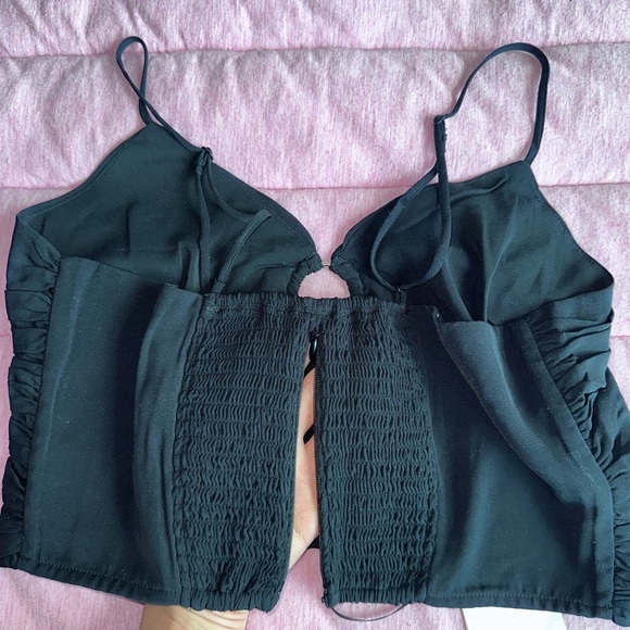 Abercrombie & Fitch Elegant Black Women's Top size M - Picture 6 of 7